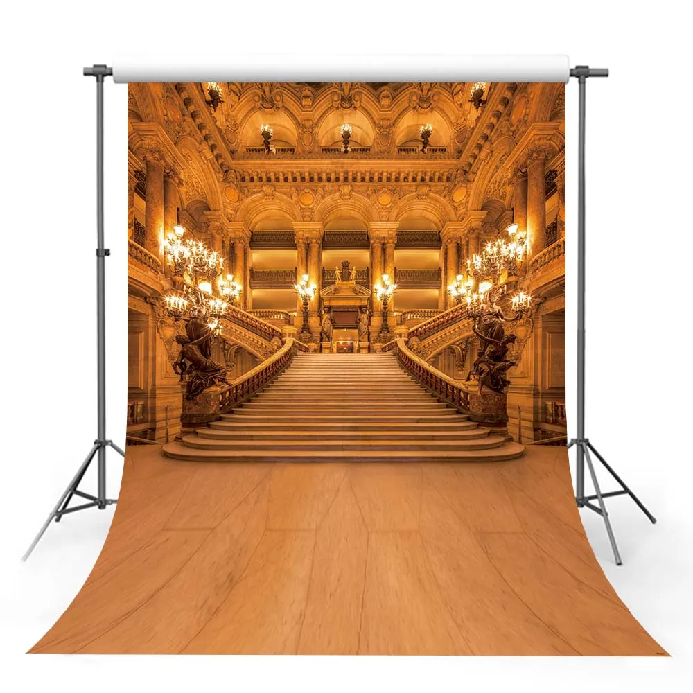 Vinyl Photography Backdrop Beauty and the Beast Fairy Tale Castle Computer Printed Children Background for Photo Studio ZH-242 |