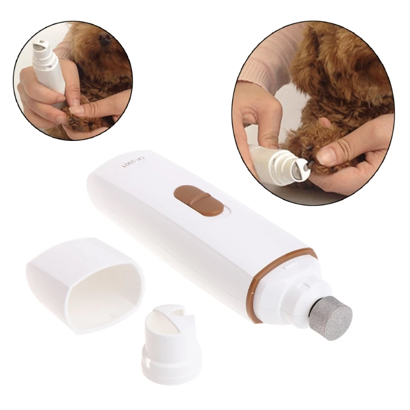 

29EB Pet Nail Grinder Electric Grooming Paws Dog Puppy Cat Trimmer Clipper Safe Care