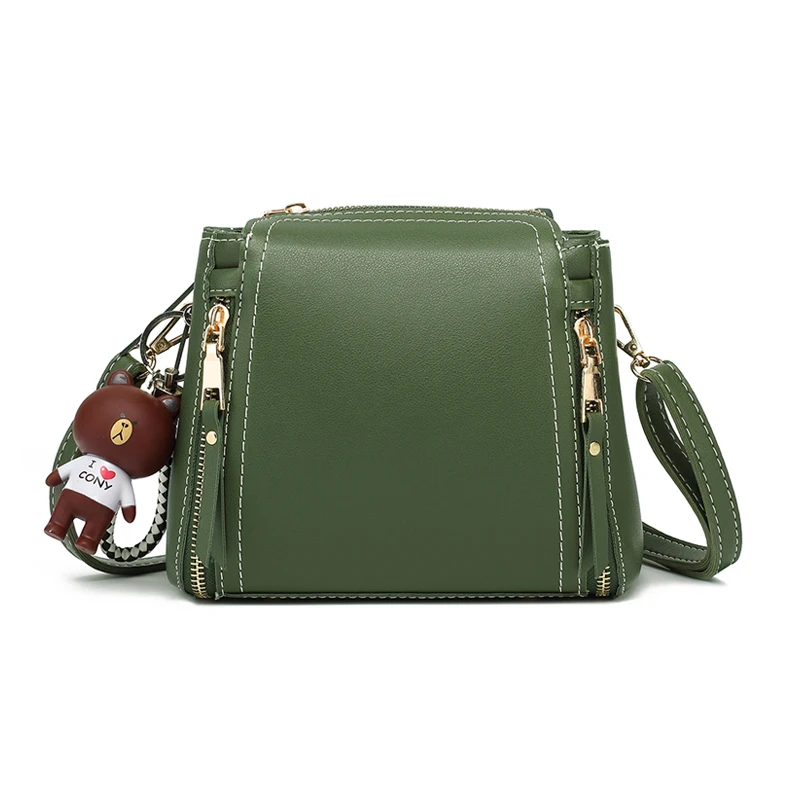 

Chain Pu Leather Crossbody Bags For Women 2020 Small Shoulder Messenger Bag Special Lock Design Female Travel Handbags