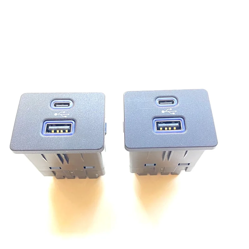 Оригинал для Ford Focus Lincoln SYNC 3 Type-C + USB Dual Media HUB Box модуль коробка хранения USB-порт