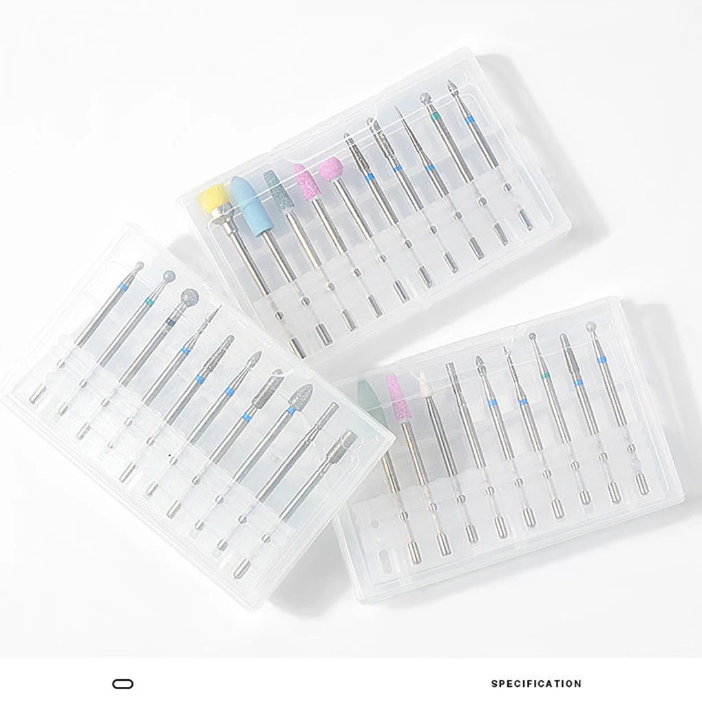 Набор фрез для маникюра электрическая машинка аппаратного 10 насадок инструменты