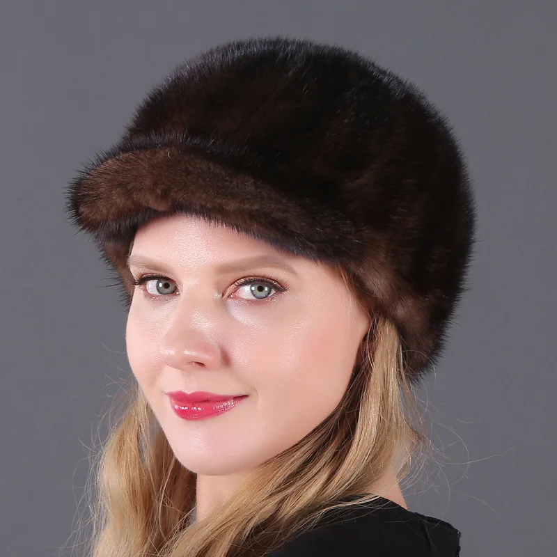 Бренд Хепберн 100% женская шапка из меха кролика Рекс осенне зимняя теплая вязаная