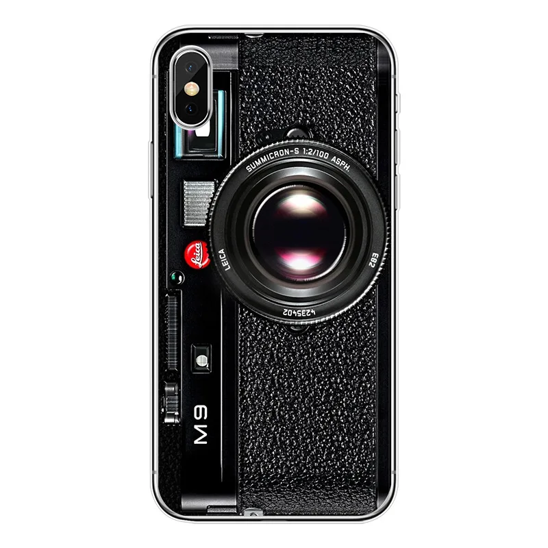 

Retro Camera Model Phone Case for IPhone 11 12 Pro Max Mini 6 6s 7 8 Plus XR X XS Shockproof Cover Canon Coque Your Childhood