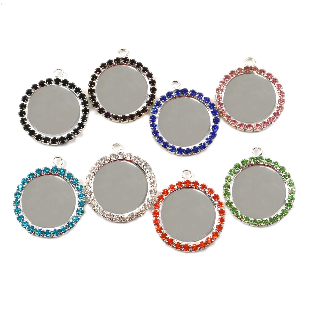 Аксессуары David 25 шт./лот горный хрусталь подставка плоские бутылки DIY Hairbow кулон