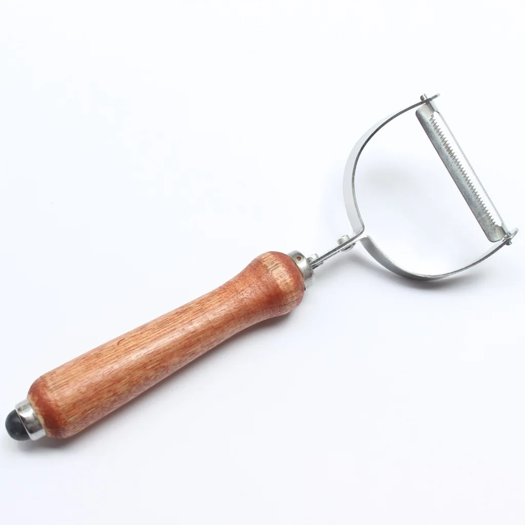 

Kitchen gadgets melon planer with wooden handle peeling knife scraping knife peeling device with wood grain handle kitchen items