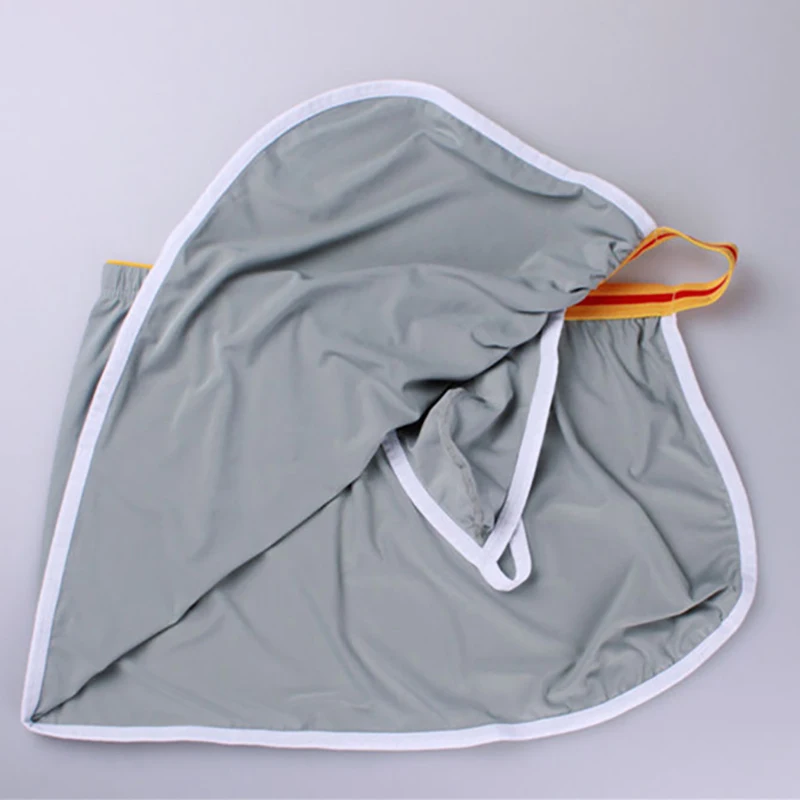 Мужские дышащие трусы боксеры AIIOU черные односторонние с вырезами боксерские