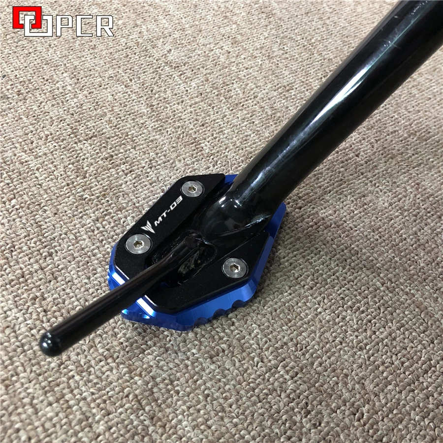 С логотипом MT-03 мотоциклетные подставки сбоку увеличитель для Yamaha MT03 MT 03 2016 2017 2018