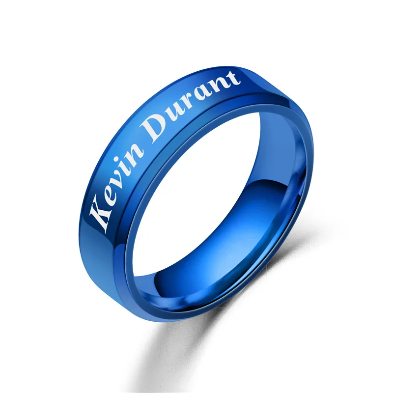 

2021 new titanium steel men's sports star ring nba basketball star with the same ring explosion jewelry
