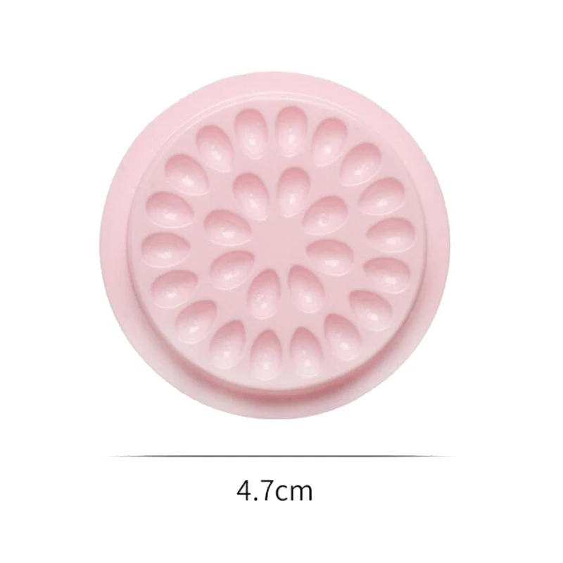 

15Pcs False Eyelashes Glue Holder Pink Eyelash Extension Glue Holder Pallet Pads Gasket Plastic Tranparent for Eyelash Extension