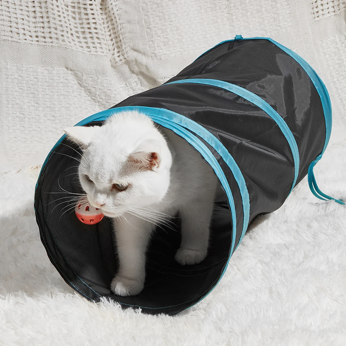 

Pet tunnel, foldable outdoor toys, jigsaw puzzle, exercise, hiding and rest, very suitable for multiple pets or independent play