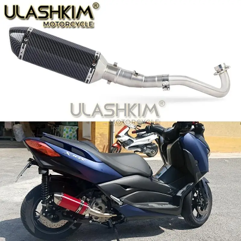 

Установка без шнуровки для Yamaha XMAX X-MAX 250 300 400 XMAX250 2017 2018 17-18 трубы средней длины подходят для всех 51 мм Глушитель Q