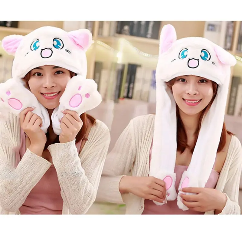 Милый кролик олень свинья животное плюшевая шляпа Kawaii подушка безопасности