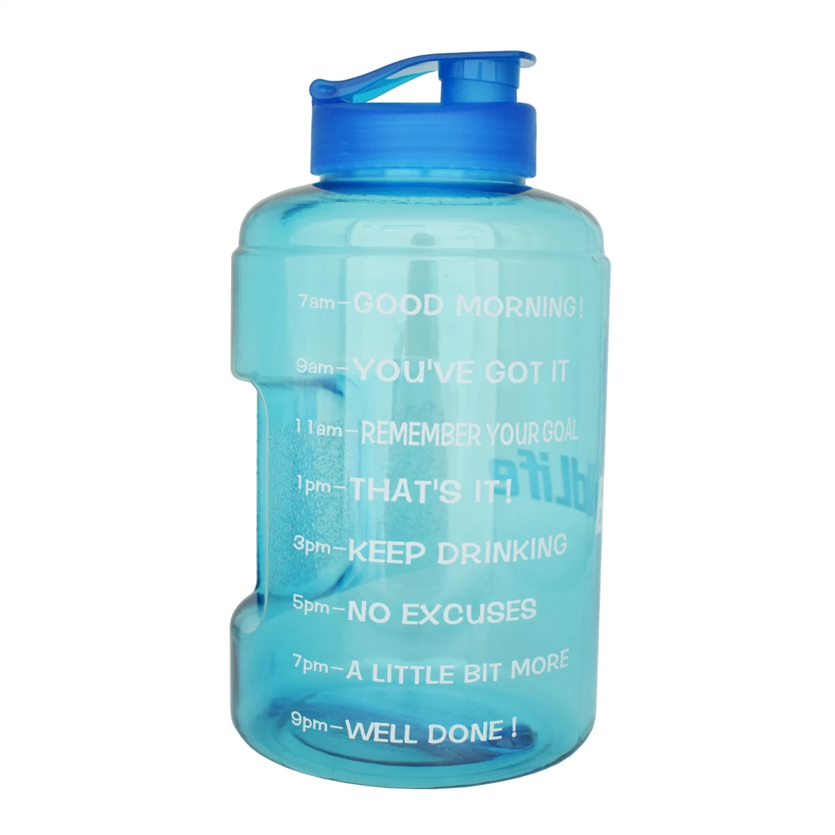 QuiFit Plastic Wide Mouth Big Drinking Water Bottles 2.5L 3.78L Gallon Jug BPA Free Sport Fitness Tourism GYM Travel Unique Item | Дом и сад