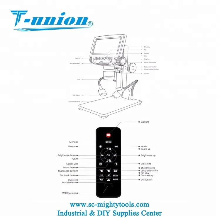 

Portable Professional Digital Microscope for Mobile Phone Microscope Industry Digital Microscope Camera