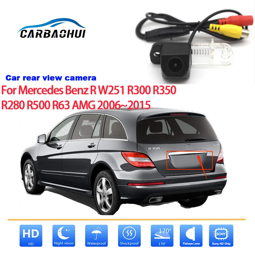 Автомобильная Беспроводная парковочная камера заднего вида для Mercedes Benz R W251 R300 R350