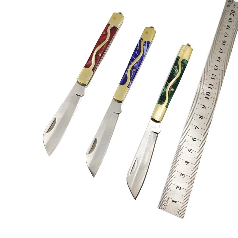 Прямая поставка складной карманный нож с Медной головкой Подарочный фруктовый