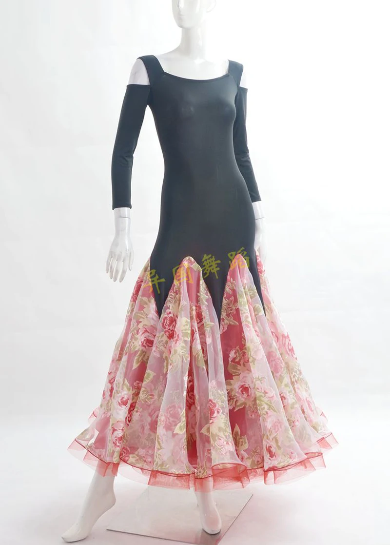 

Стандартное платье для бальных танцев, расширенная юбка для вальса для взрослых, женское высококачественное платье для бальных танцев и со...