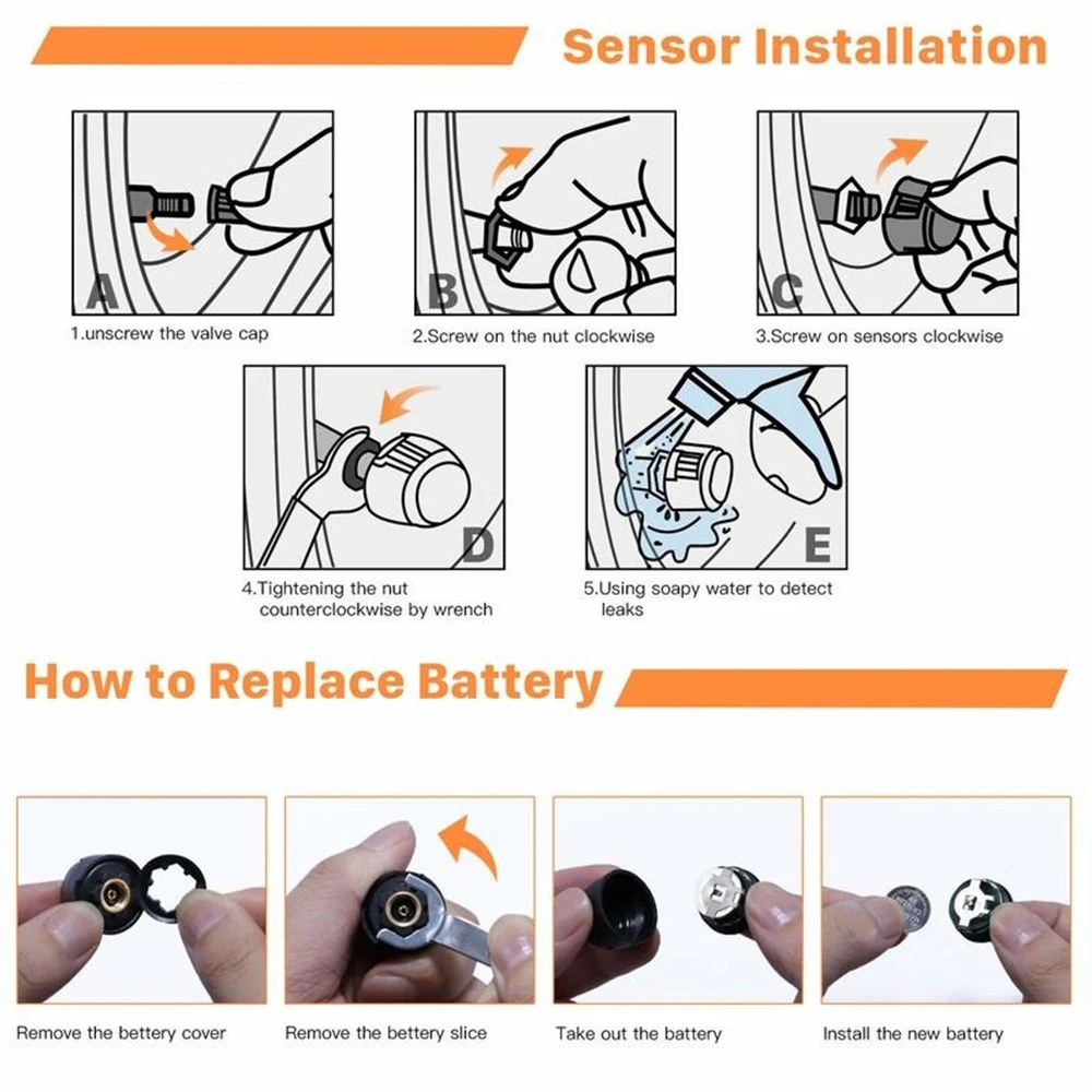 Система контроля давления в шинах TPMS USB Sndroid Bluetooth MALIDE приложение для голосовых