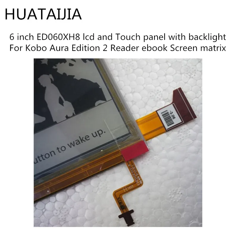 

For Kobo Aura Edition 2 Reader ebook Screen matrix For kobo aura edition 2 6 inch ED060XH8 lcd and Touch panel with backlight