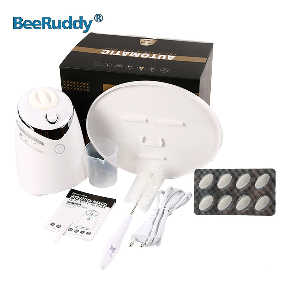 

BeeRuddy Face DIY Mask Maker Machine With 8pcs Collagen Tablets Automatic Fruit Natural Vegetable Beauty Salon Skin Care Tools