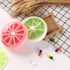 Вращающаяся коробка для таблеток на неделю, медицинские товары, диспенсер для лекарств, коробка для хранения таблеток, дорожный контейнер для таблеток на 7 дней