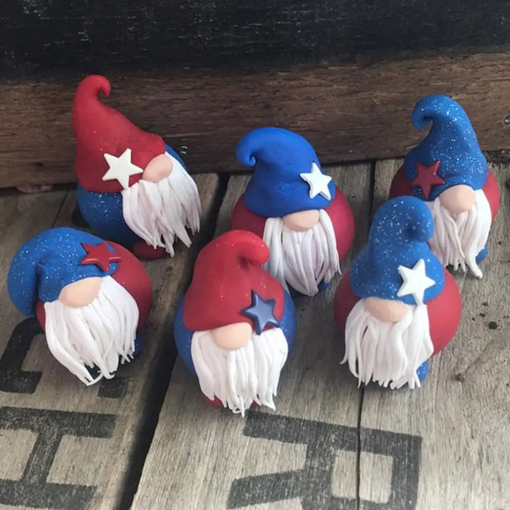 

60% Hot Sales!!! Doll Decor Muiti-use Bright-colored Resin Cute Dwarf Doll Display for Independence Day