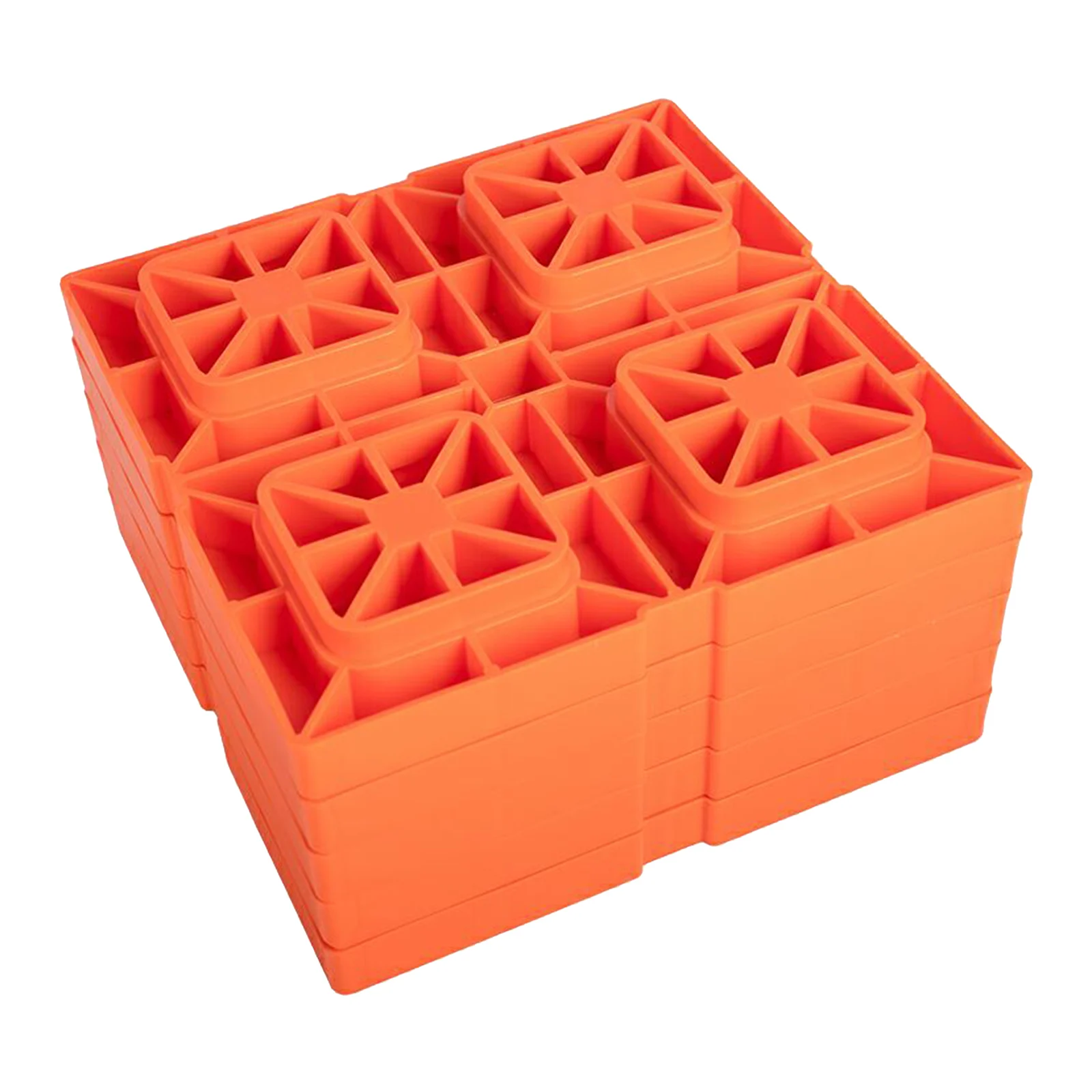 

5Pcs Heavy Duty Leveling Blocks Camper Trailer for Tongue Jacks Orange