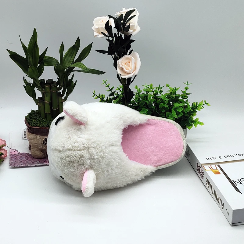 Cute Animal White Cat Indoor Warm Custom Fur Slippers Custom Slippers Home House Slipper Children Men Women Winter
