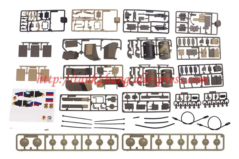 HENGLONG 3938 1 RC tank русский T90 / T 90 1/16 запасные части No. Полный набор