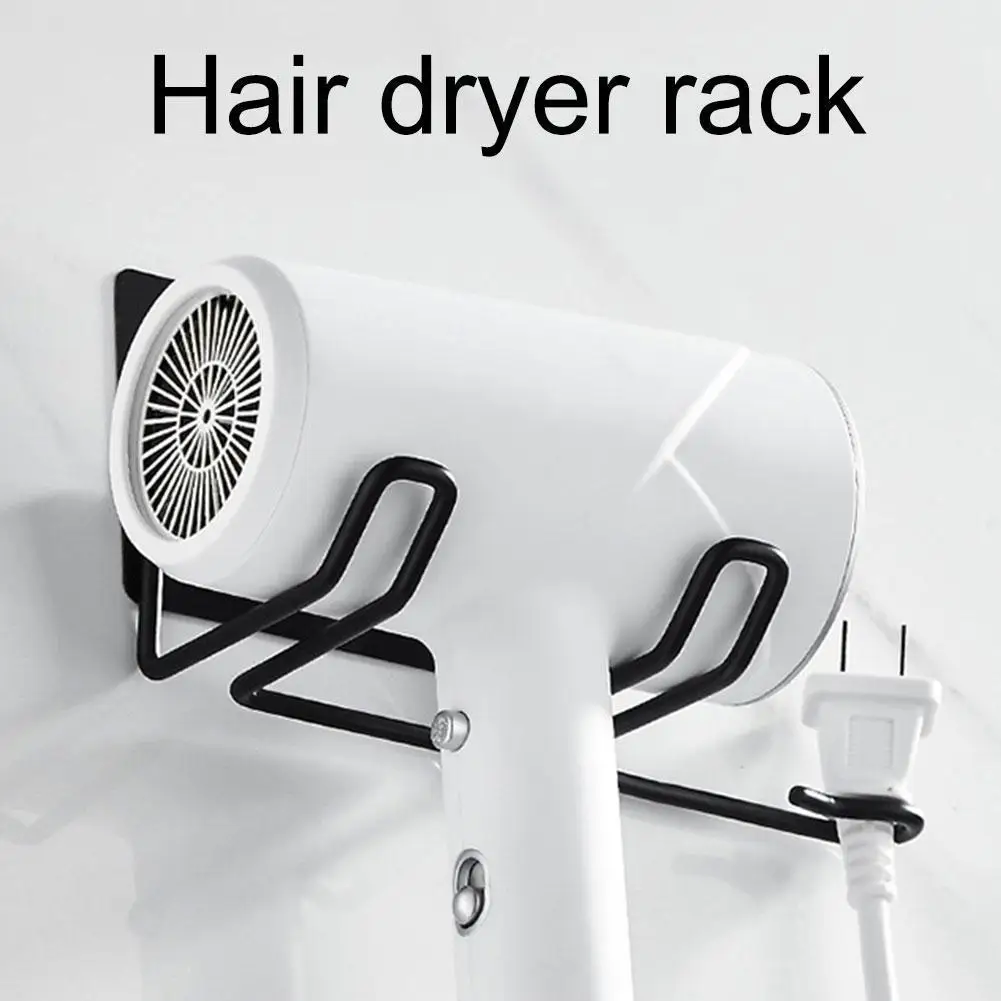 

Настенная стойка-органайзер для выпрямления волос, сушилки, держатель, стеллаж для хранения для ванной, органайзер, коробка для хранения, по...