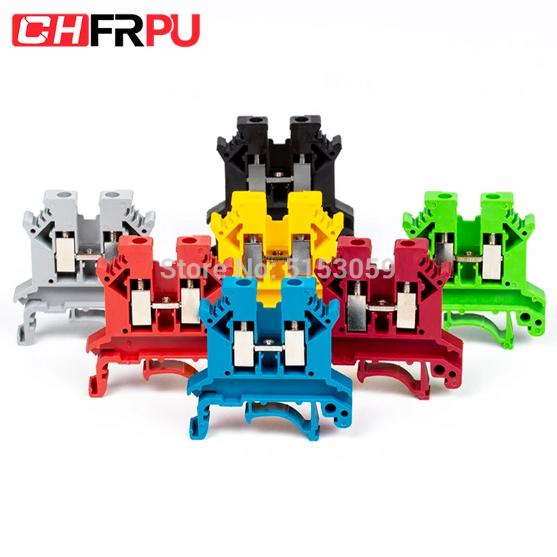 

Din Rail Terminal Block UK-2.5B Wire Connector Connductor Universal Class Connector Screw Terminal Block Strips 10Pcs UK2.5B