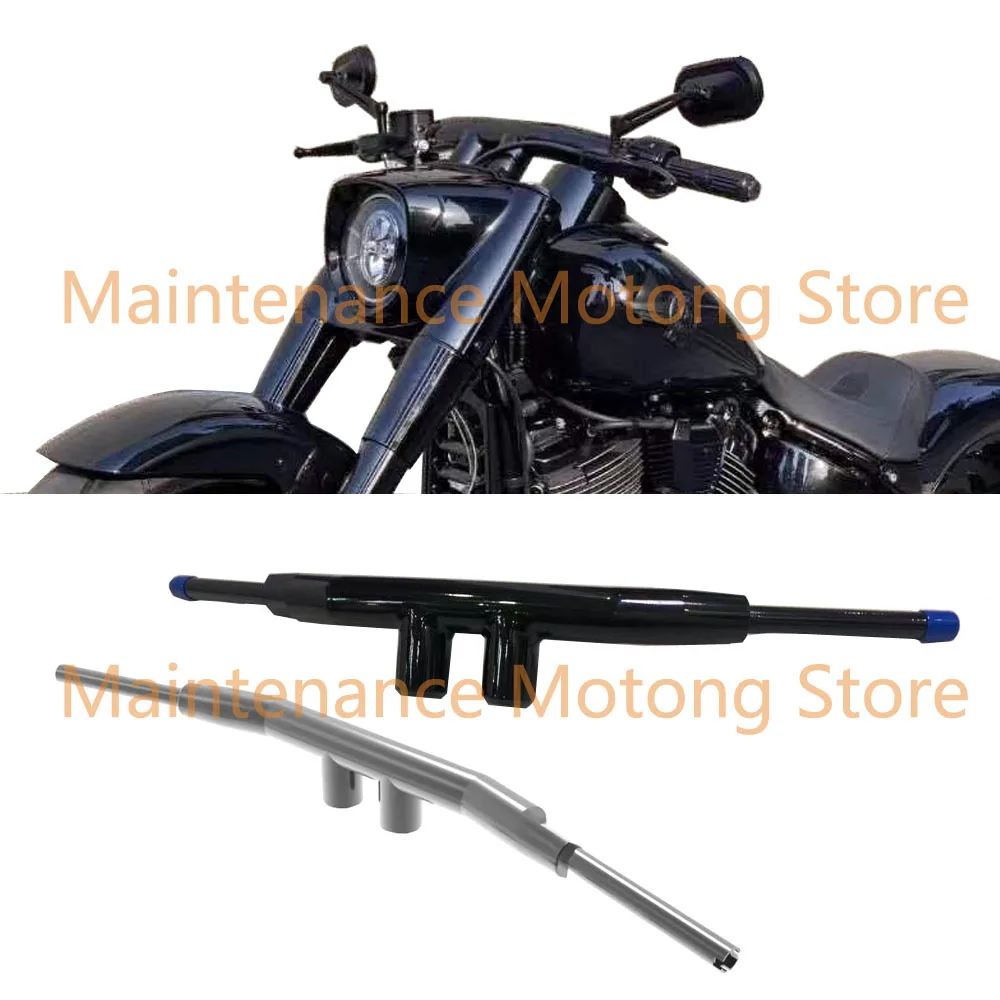 

Motorcycle 10cm T Bar handlebars For Harley Dyna Softail Fat Boy Bob Breakout Slim Deluxe Touring Road King
