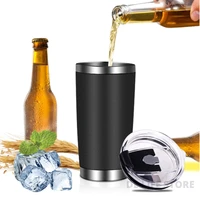 20oz thermal cups for cold beer leakproof thermal mug stainless steel water bottle keep hot water coffee drinkware