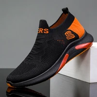 men light running shoes jogging shoes breathable man sneakers slip on loafer shoe mens casual shoes 3color size 39 44
