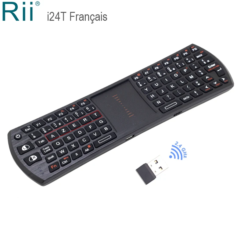 Мини-Клавиатура Rii i24T Беспроводная с тачпадом 2 4 ГГц | Компьютеры и офис