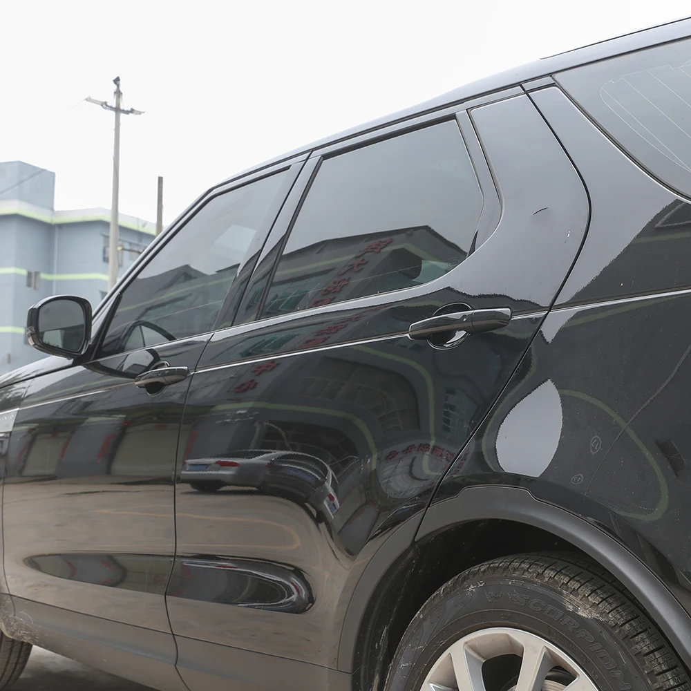 4 шт. глянцевая черная ABS Хромированная внешняя дверь Накладка для Land Rover Discovery 5 LR5
