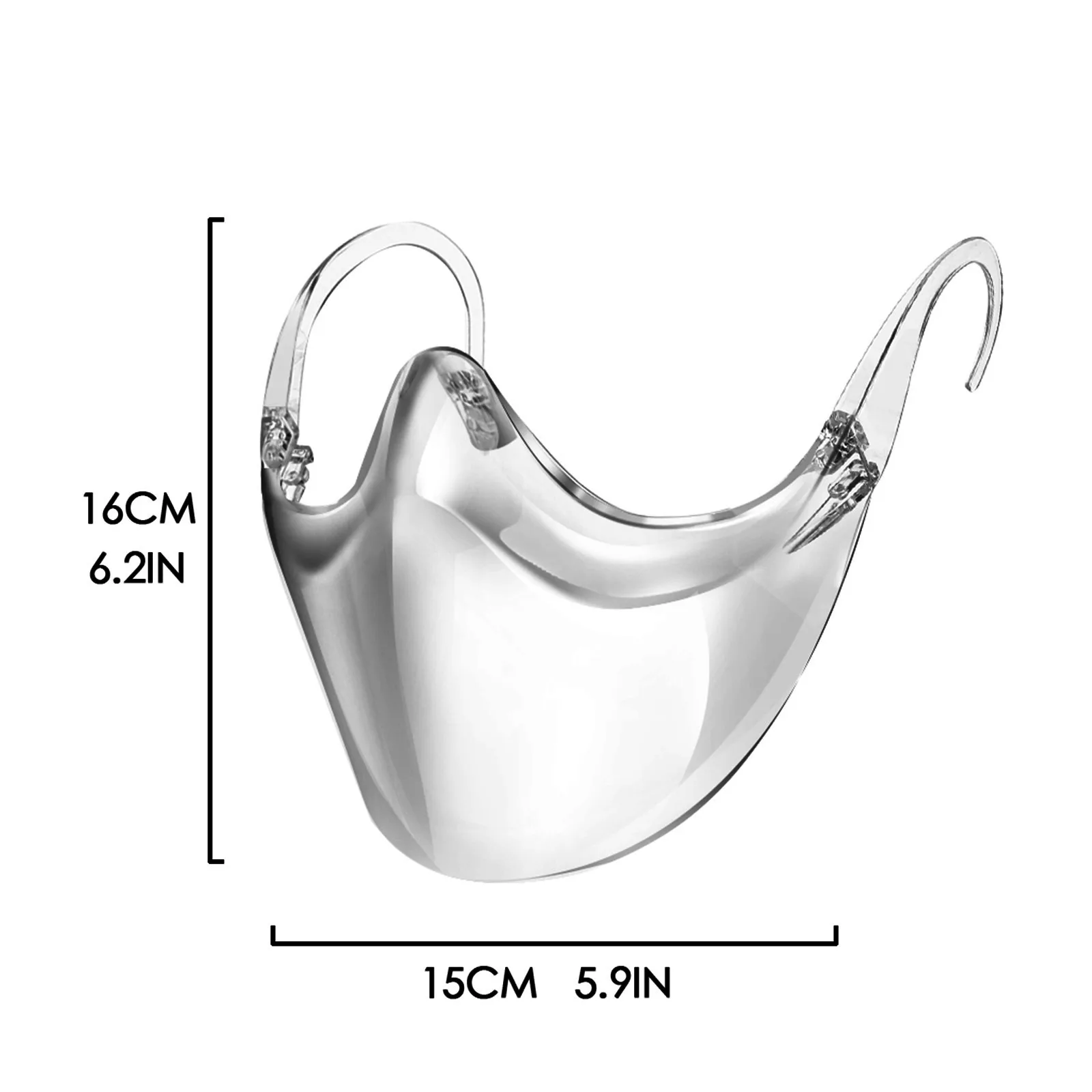 5 шт. многоразовый уход за кожей лица маска прозрачный черный прочный Хэллоуин