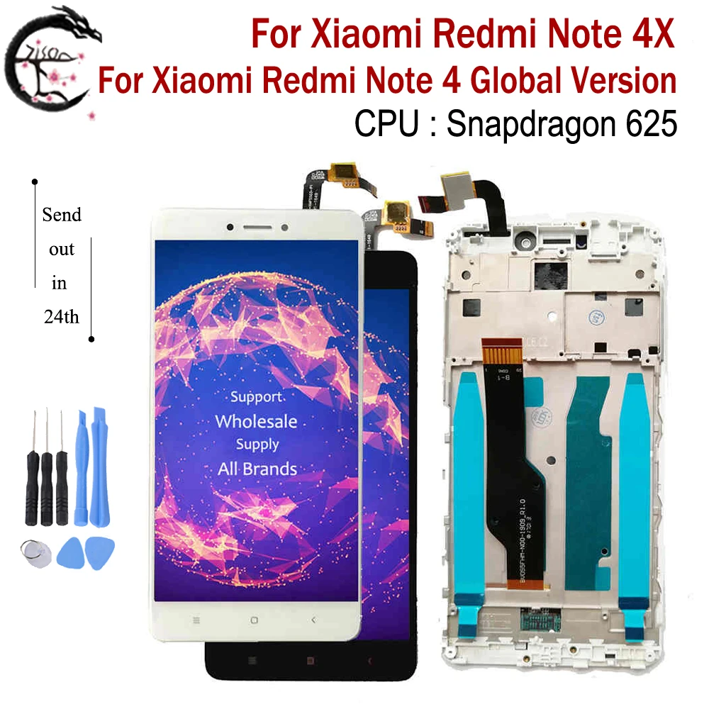 AAA качественный ЖК-дисплей с рамкой для Xiaomi Redmi Note 4 Global Ver. Сенсорный Snapdragon 625 4X |