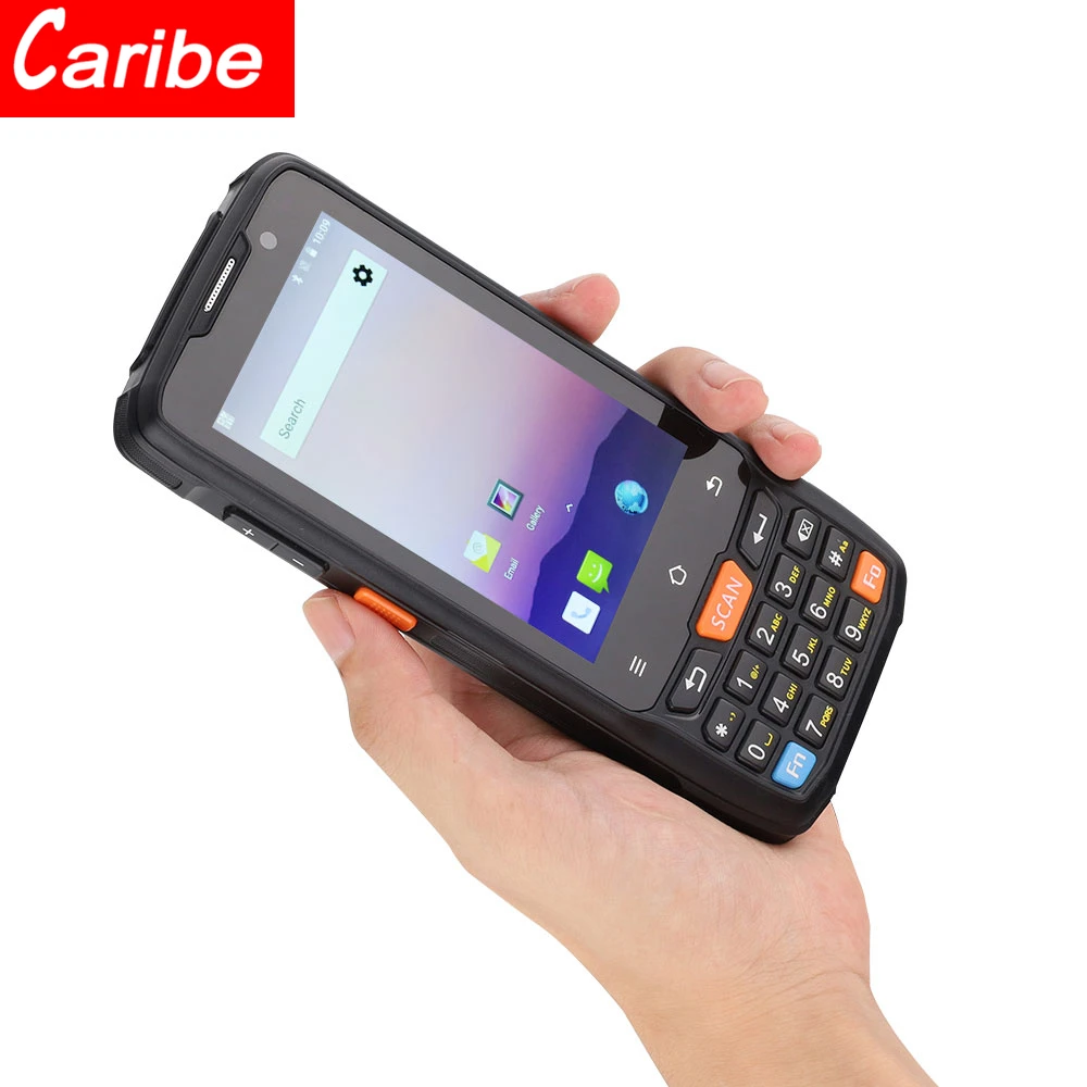Карбоновый промышленный PDA Android 1d сканер штрих кодов беспроводной терминал с PSAM и
