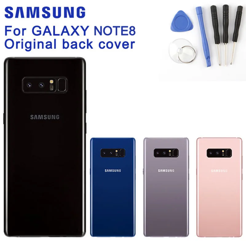 Оригинальный стеклянный чехол для SAMSUNG Galaxy Note 8 Note8 N9500 N9508 N950F с бесплатными