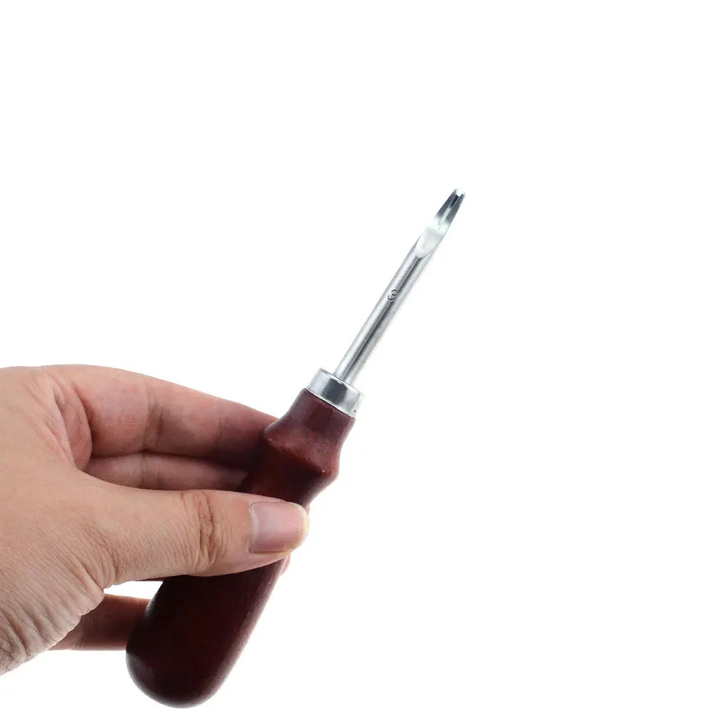 

1pc 0.8/1.0/1.2/1.5mm Leather Edge Beveler Skiving Beveling Knife Cutting Hand Craft Tool with Wood Handle DIY Tools