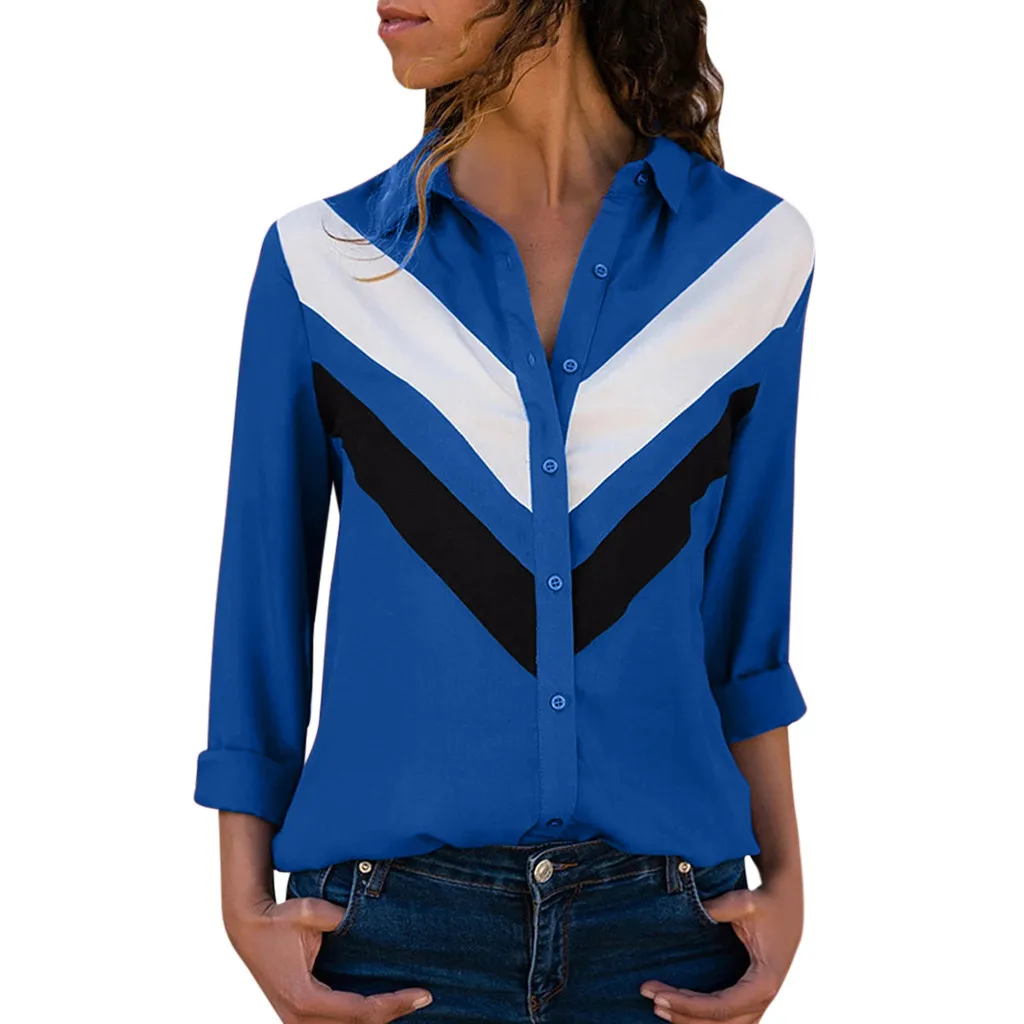 Женская рубашка с длинным рукавом SAGACE повседневная сексуальная разные цвета в