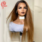 Hesperis парики из натуральных бразильских волос с эффектом деграде, 13x 4, прямые, 150%