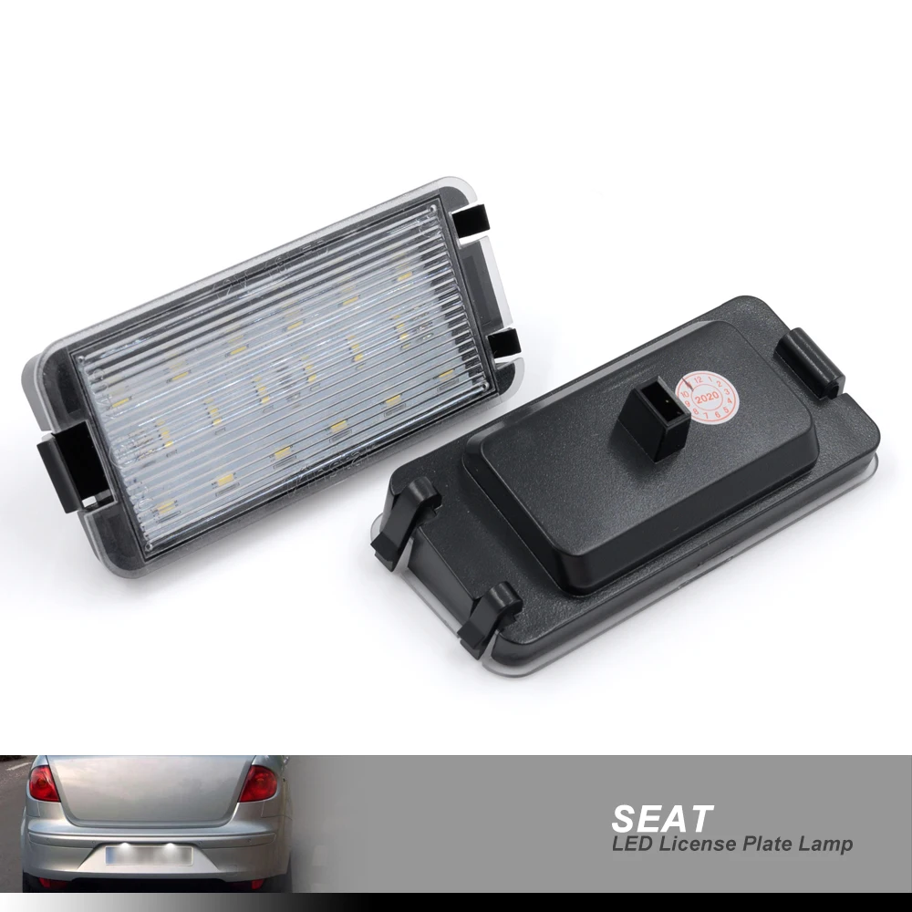 2x светодиодный номерной знак огни для Seat Ibiza 6L 99 09 Altea 04 14 Arosa 97 Leon 06 к o II III Cordoba