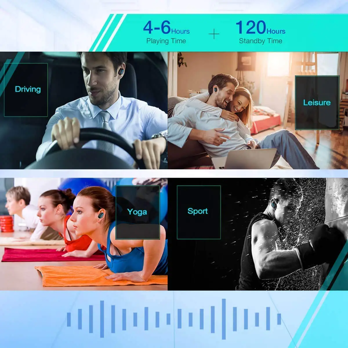 Беспроводной вкладыши Bluetooth 5 0 наушники True наушники-вкладыши Шум с