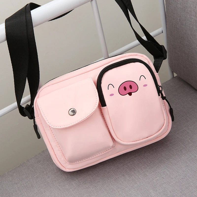 Милые счастливая свинка Для женщин мужчин высокое Ёмкость сумки через плечо анти