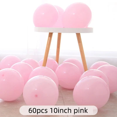 10inch 60pcs E 100 шт., воздушные шары в виде макарон, пастельные вечерние шары из латекса, гирлянда, яркие, для дня рождения, свадьбы, вечеринки, украшения, воздушные шары, Арка JL0137 - Цвет: 10inch 60pcs E