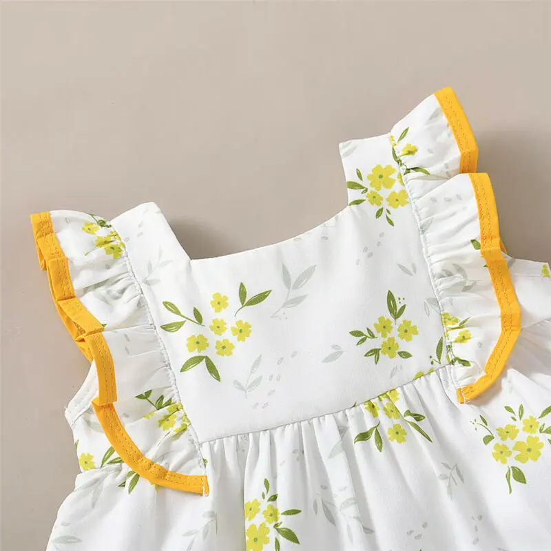 Одежда для девочек 2020 одежда маленьких детей топ без рукавов с оборками и