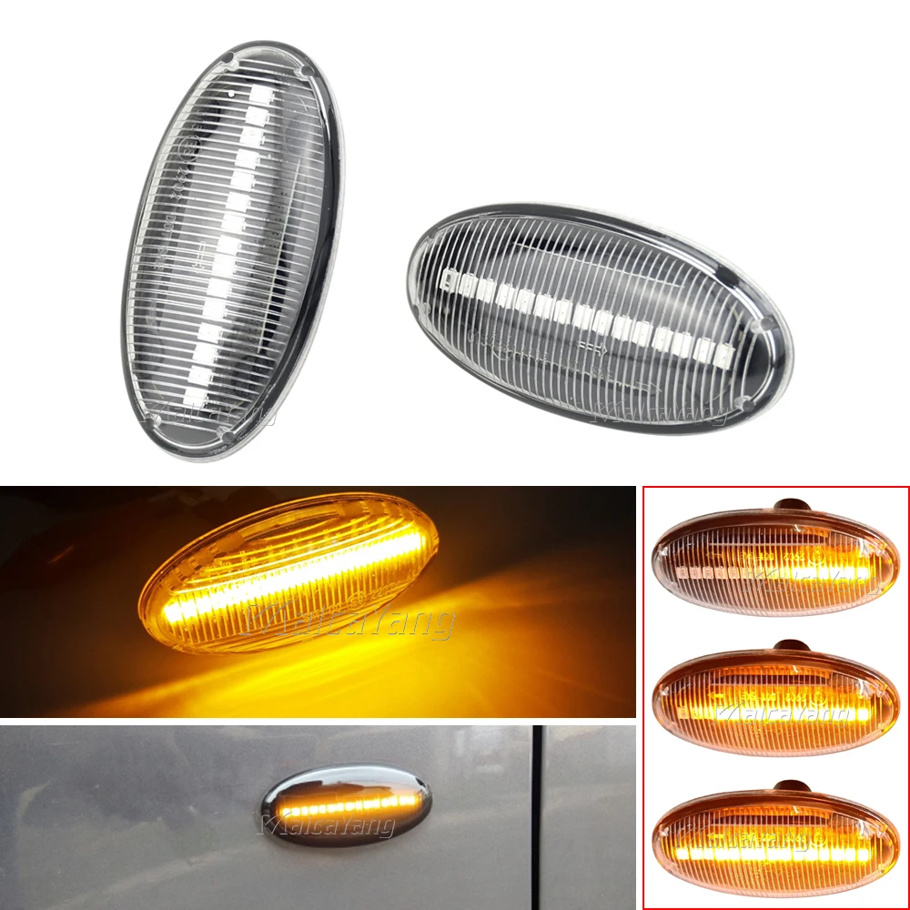 

2pcs Dynamic Turn Signal Light Sequential Blinker Indicator Lamp For Mazda 2/Demio 3/Alexa 5/Premacy MPV BT-50 2006-2011