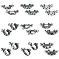 zs 28 style punk style small round hoop earrings for men women stainless rock roll steel earring vintage hip hop ear jewelry